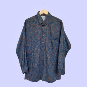 Paisley Flannel Men’s Vintage 90s Button-up